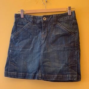 Denim mini skirt